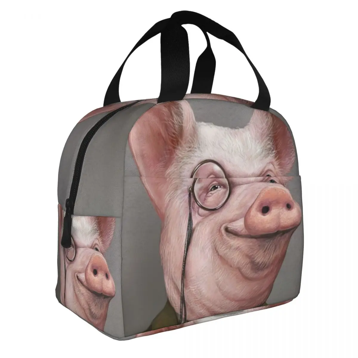 

Pig Face Lunch Bento Bags Portable Aluminum Foil thickened Thermal Cloth Lunch Bag for Women Men Boy