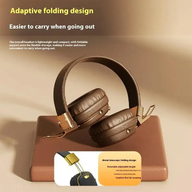 D08B Design Wireless Headphones Long Battery Lifes Clear Sound Soft Ear Cushions HandFree Controls
