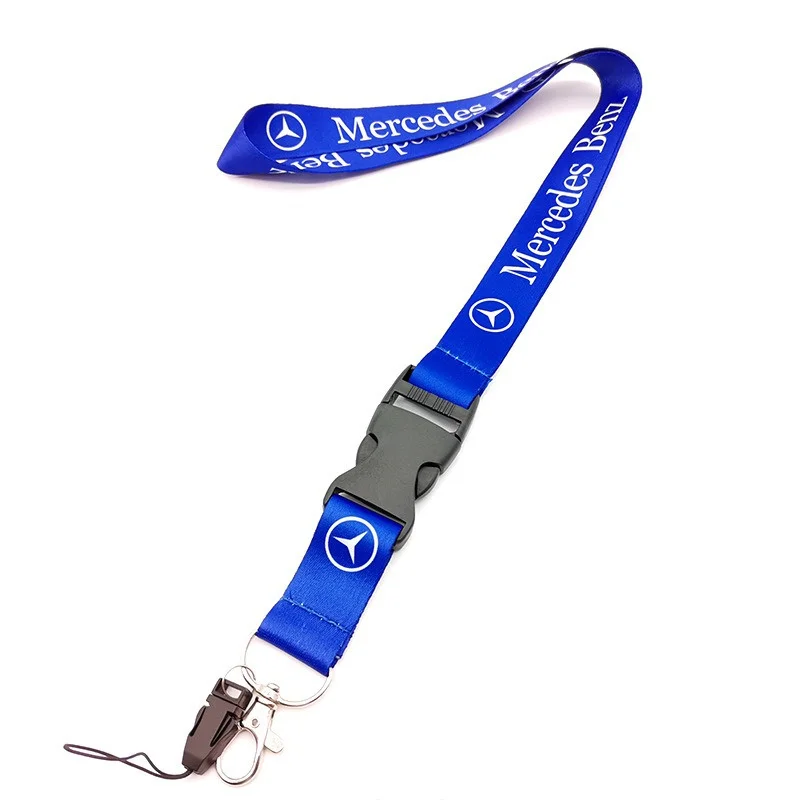 Card Lanyard Keychain Motorcycle Car Keyring Neck Wear Chain For Mercedes Benz AMG W177 W176 X166 X167 C257 C218 X253 C118 C117