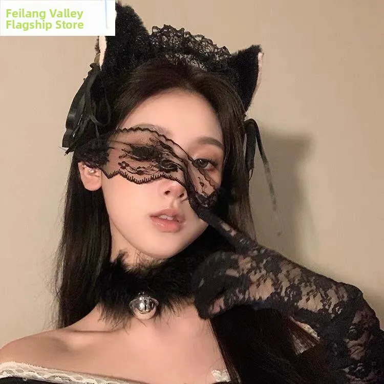 

Elegant Lace Trim Eye Mask for Women Party Makeup Dance Half Face Mask Sensual Eye Covering Ribbon Simple Style Trend