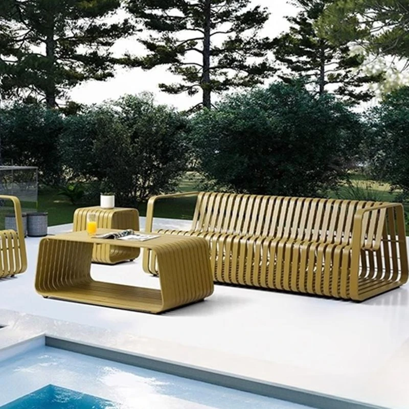 Internet celebrities ins wrought iron, creative park square resting seat, bench