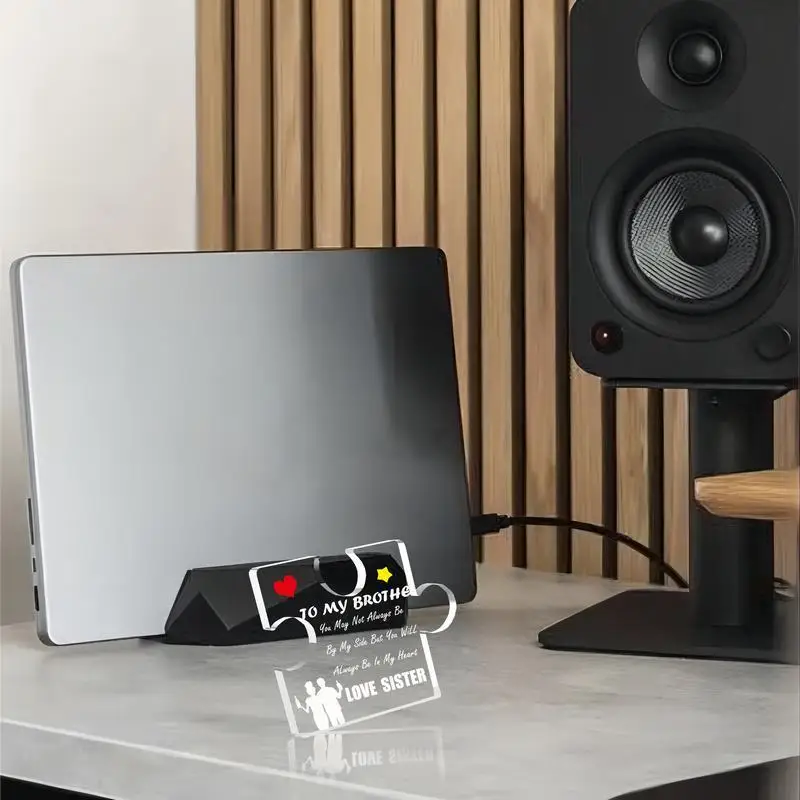 هدية الأخ الأكريليك الفريدة. قطعة مركزية مزخرفة لعيد الميلاد أو عيد الميلاد من الأخت.