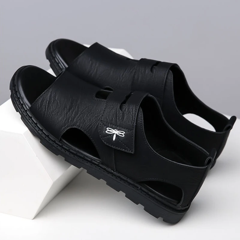 

2025 Новая мужская обувь, износостойкая мужская обувь на платформе, нескользящая пляжная обувь, мужские сандалии высокого качества, модные Zapatos De Hombre