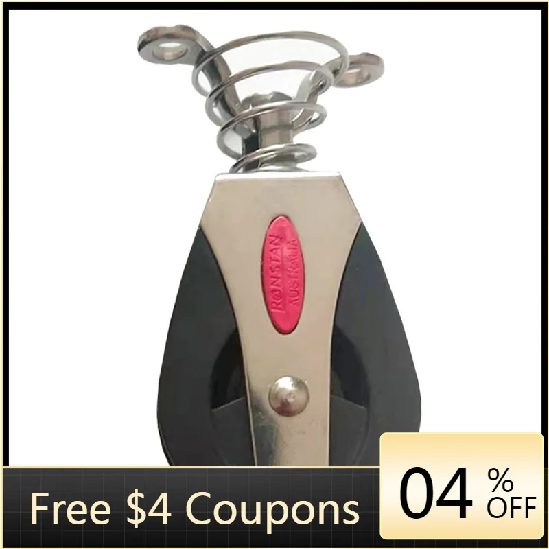 

STLF ISURE New ABS Pulley with Stainless Steel Nylon Spring Yacht Marine Hardware Accessories Pulley Parts