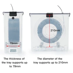 Gloeidraad Dry Box Kit 3d Printer Deel 1Kg Luchtdichte Vochtbestendige Real-Time Monitoring Houden Gloeidraad Opslag Droge Houder