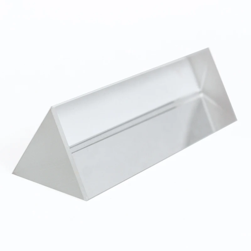 Imagem -02 - Prisma Triangular Bk7 25x25x80 mm Prismas Ópticos de Vidro Ensino de Física Espectro de Luz Reutilizado Cor do Arco-íris Presente Infantil