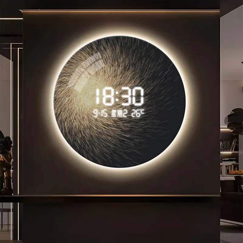 Light Premium Quiet Wall Clock Security Unusual Modern Aesthetic Wall Watch Decoration Luxury Reloj De Pared Home Decorations
