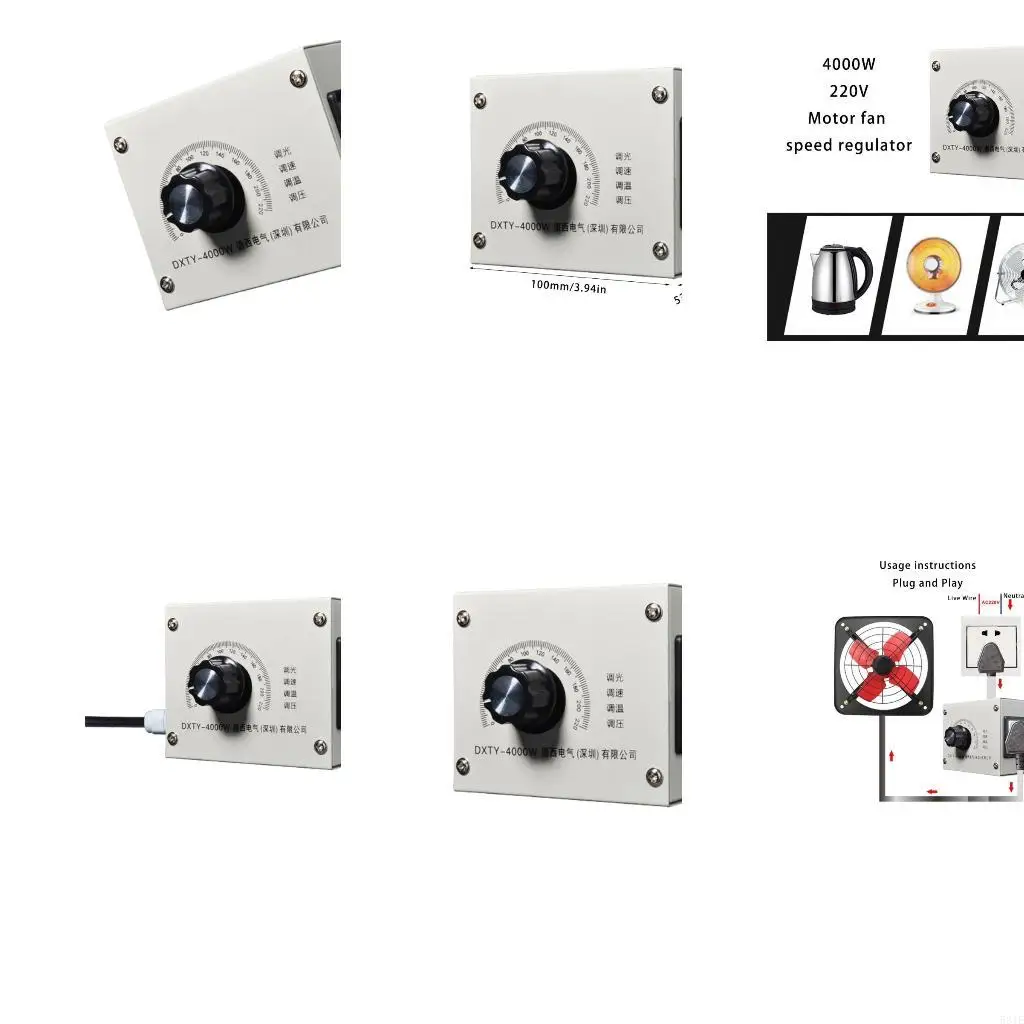 

581E 4000W Regulator Adjuatable Dimmer 0-220V Variable Controllers