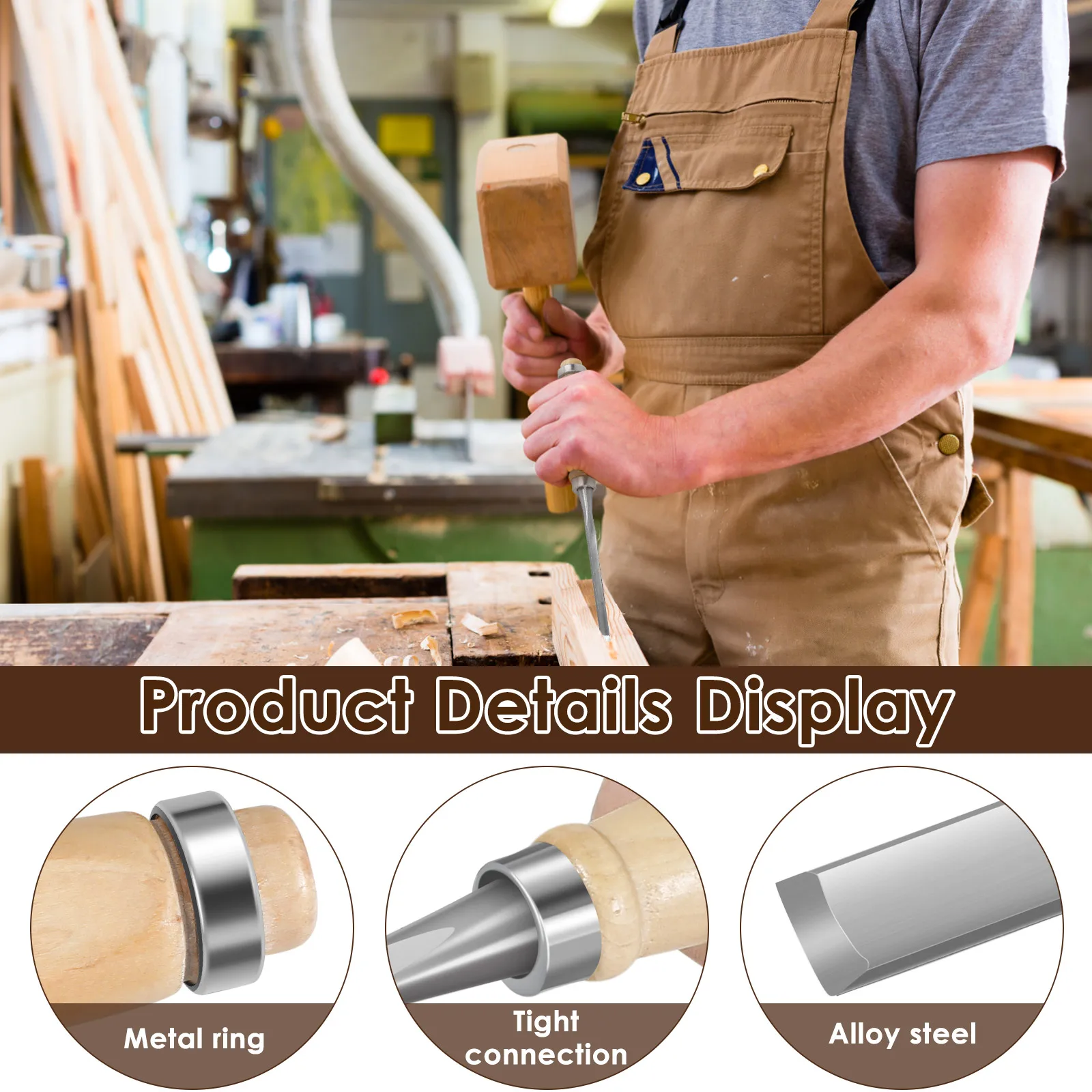 4 قطعة أداة إزميل الخشب مجموعات النجارة نحت إزميل عدة مع علبة خشبية قسط لسكين نحت الخشب نجار