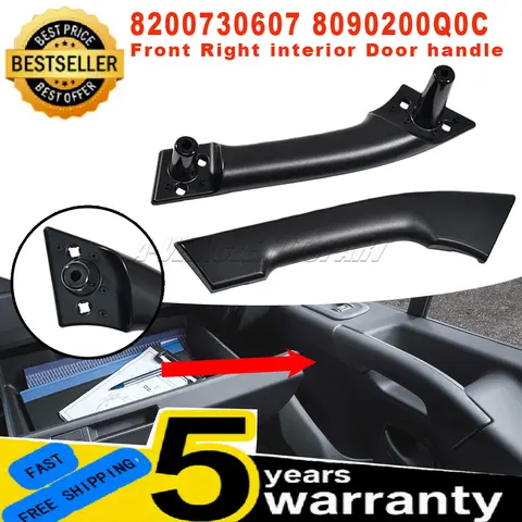 8200730607 For Renault Master 3 Nissan NV400 Interstar Opel Movano B New Front Right Interior Door Handle Black Car Accessories