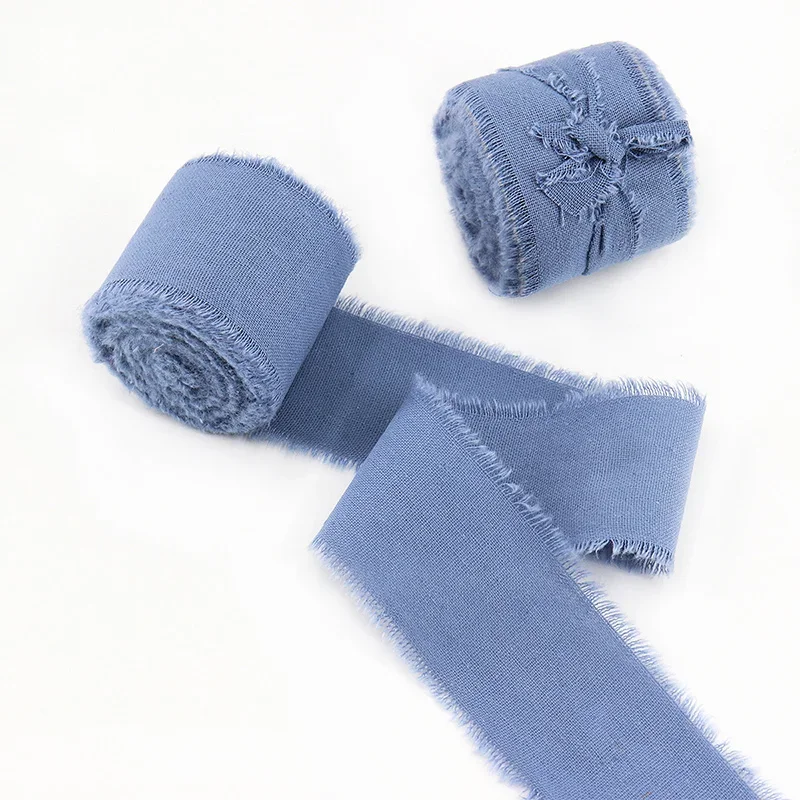 Solid Color Cotton Ribbon, 3.8cm x 5 Yards
