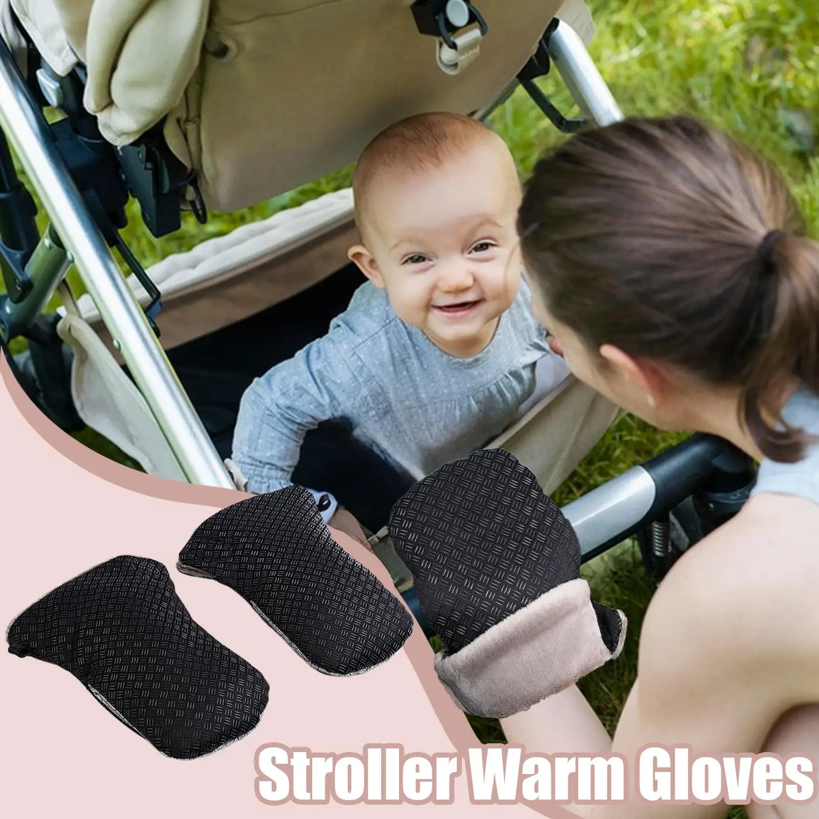 

Муфта для рук коляски, водонепроницаемые перчатки для рук для детской коляски, антистатические варежки, теплые аксессуары для дошкольников, родителей