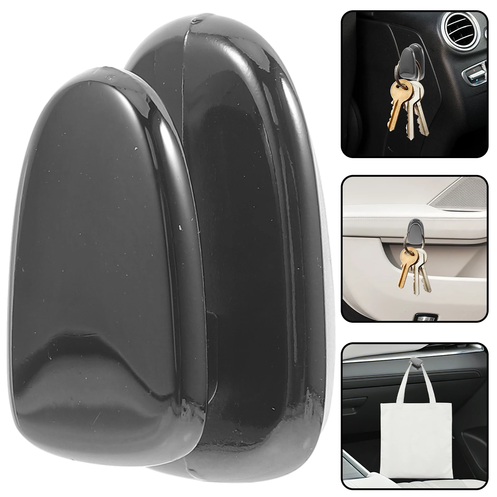 

2pcs Mini Hooks Stick On Key Holder For Car Earphones Small Items Auto Interior Accessories Vehicle Hook Adhesive Car