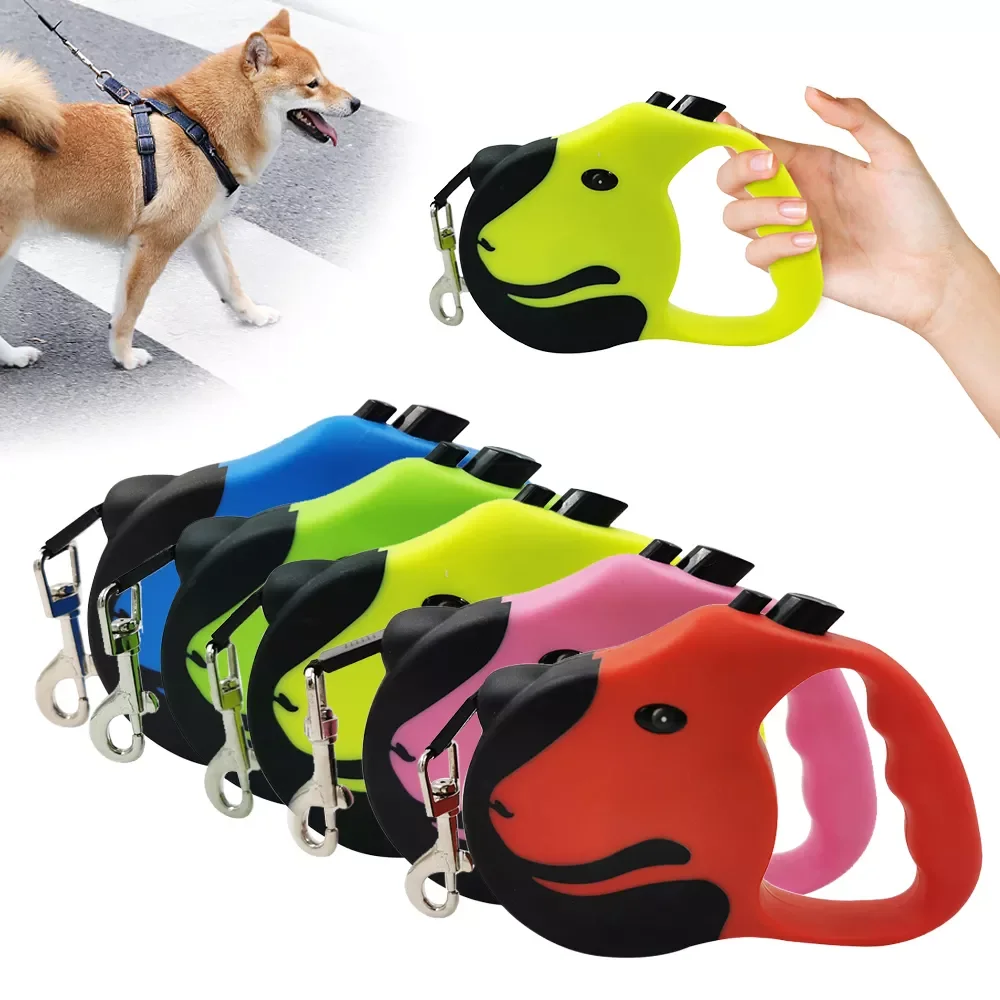 

Retractable Durable Dog Leash, Automatic Extension, Puppy Walking Running Lead, Roulette for Dogs, Pet Products