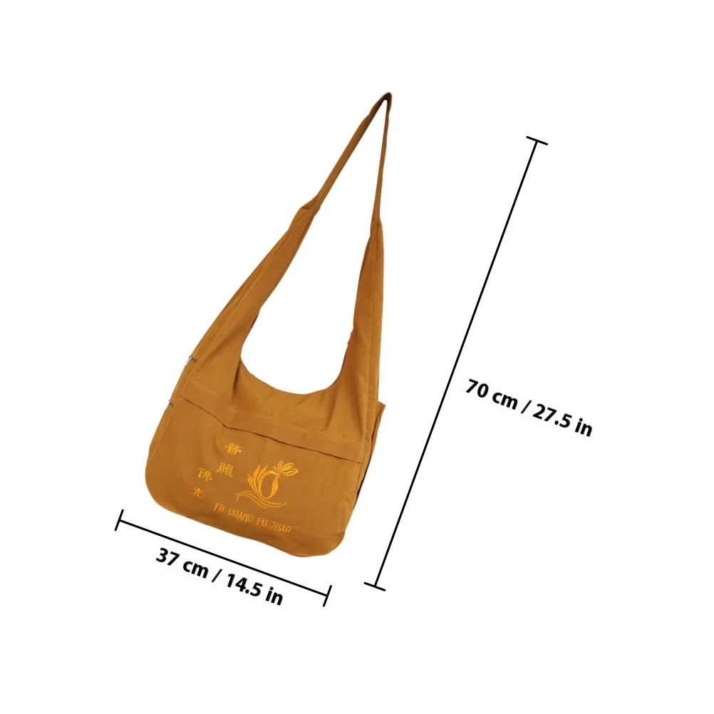 Sling Scriptures Pouch Monk Bag Large Capacity Crossbody Storage Organizer Pouch Daily Use Jewelry Sundries Container Gift