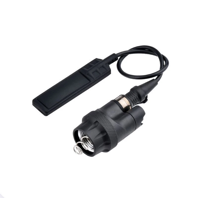 Tactical Airsoft M300 M600 Scout Light Flashlight Torch Remote Pressure Switch On Off Push Button Dual Switch Tailcap