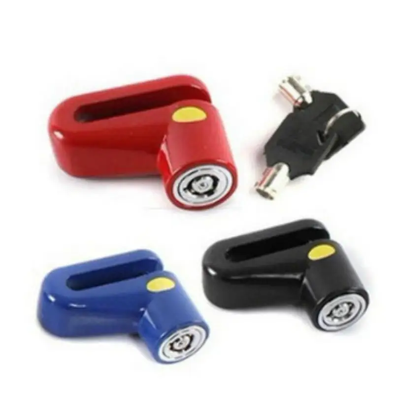 1Pc Multi-purpose Metal Motorcycle Scooter Security Anti-theft Wheel Disc Brake Lock Alarm Kit