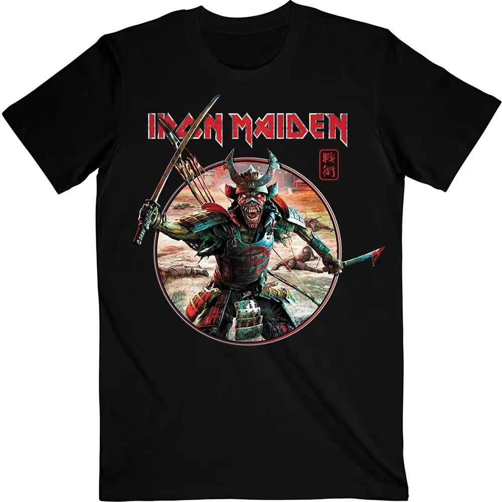 

Metal Rock Band Clothing Peripheral Pattern Print T-shirts Summer Luxury Brand Pure Cotton Men's Women' Short Sleeve O Neck Tee