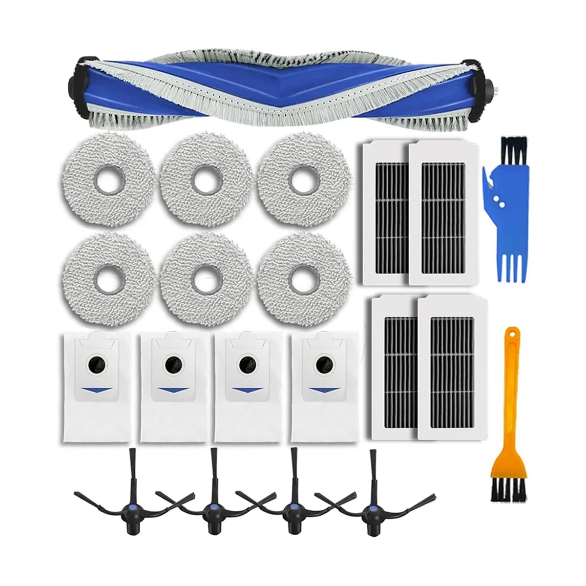 Parti di ricambio per Ecovacs DEEBOT X5 PRO Omni Robot Aspirapolvere Rullo Spazzola laterale Filtro HEPA Mop Pad Sacchetto per la polvere
