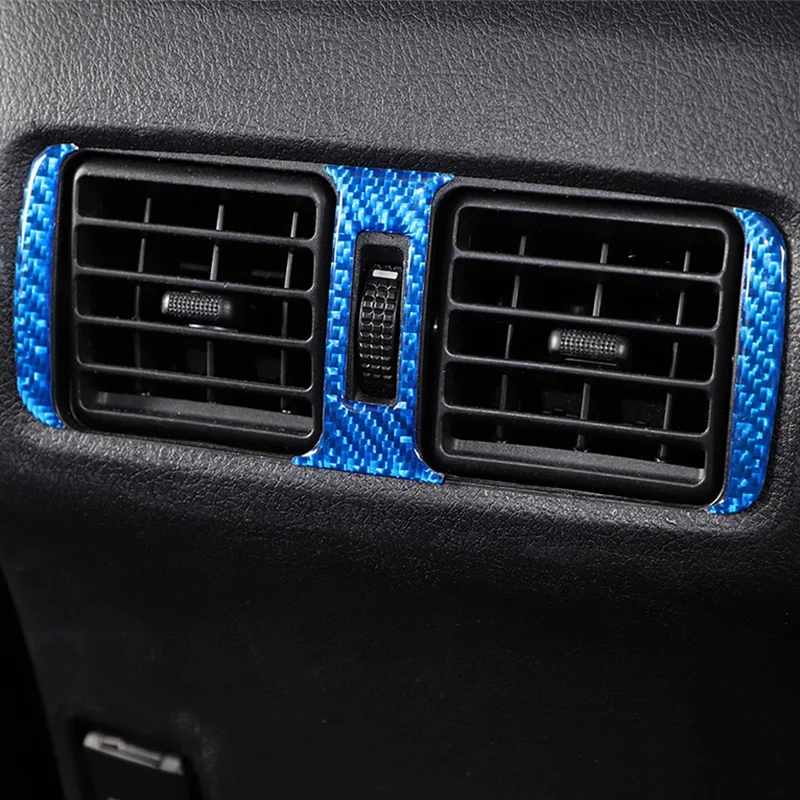 Carbon Fiber Car Rear Air Outlet Cover Trim Air Outlet Cover Trim Kit Interior Accessories For Toyota 4Runner 2010-2023 image 3