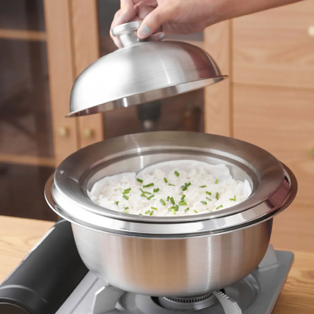 

304 Stainless Steel Flying Saucer Steaming Grid Household Multi-function Steaming Tray, Heightened Steamer Drawer Steamer