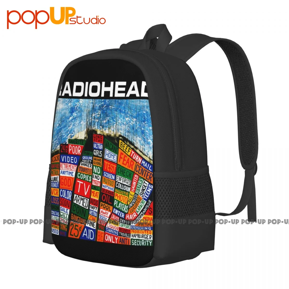 90S Radio Head Discography 1985 Backpack Large Capacity Fashion Art Print Sports Bag Riding Backpack