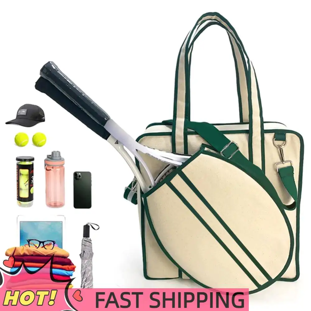 

Tennis Racket Bag Waterproof Tennis Racket Shoulder Bag Tennis Handbag Pickleball Bag for Men and Women
