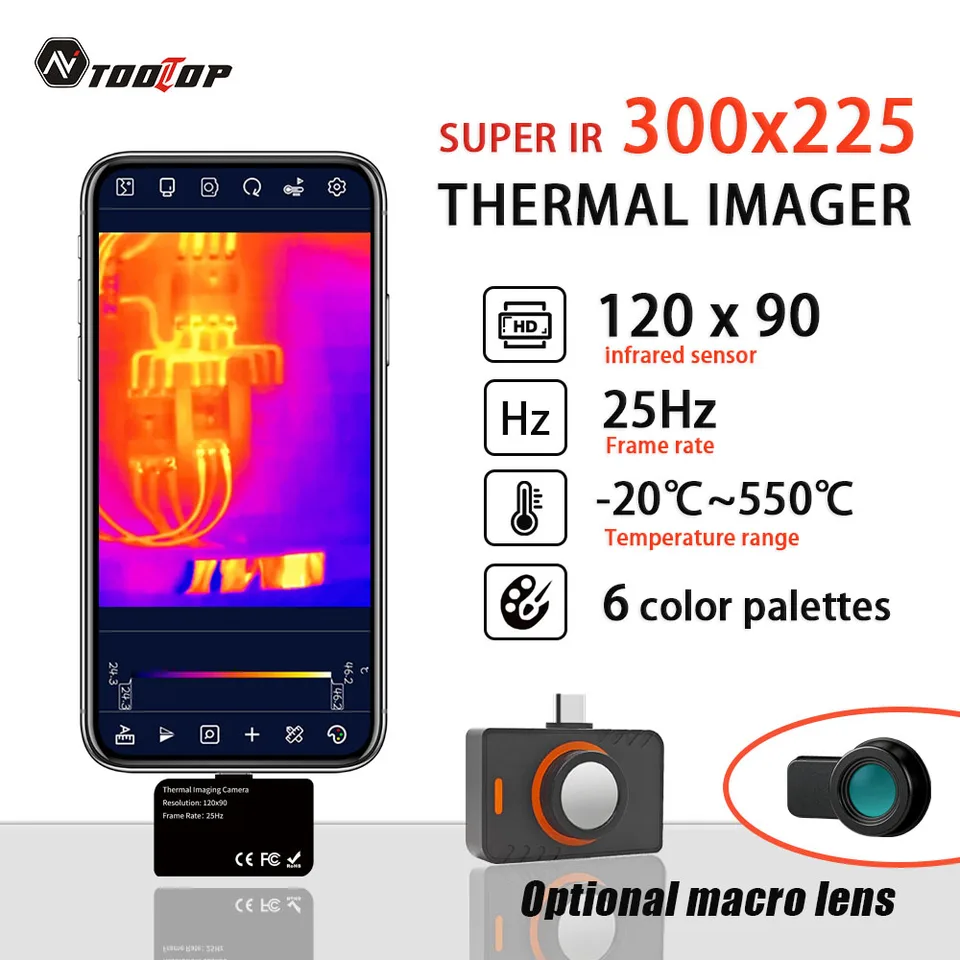TOOLTOP T5 Super IR 300*225 Thermal Imager -20°C~550°C Optional