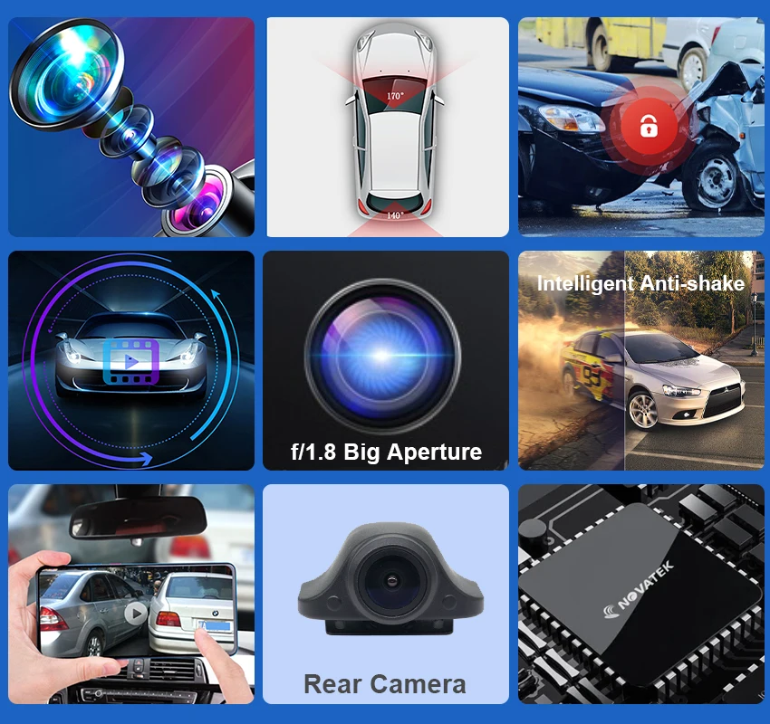 كاميرا Dvr Dash Cam لـ ALFA ROMEO Giulia Quadrifoglio GTA Veloce لـ ALFA ROMEO Stelvio Quadrifoglio 2016-2022 Dashcam