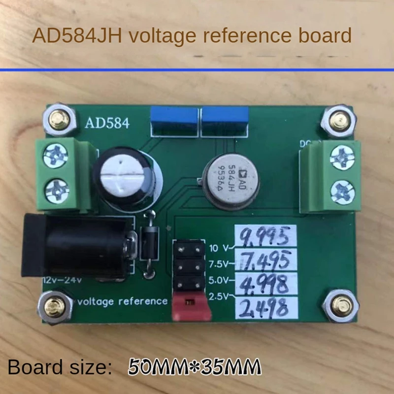 Módulo de referencia de voltaje AD584JH, placa programable de 4 canales, DAC, ADC, reemplaza el trabajo en DC12V-24V de 2,5 V/7,5 V/5V/10V, fácil de usar
