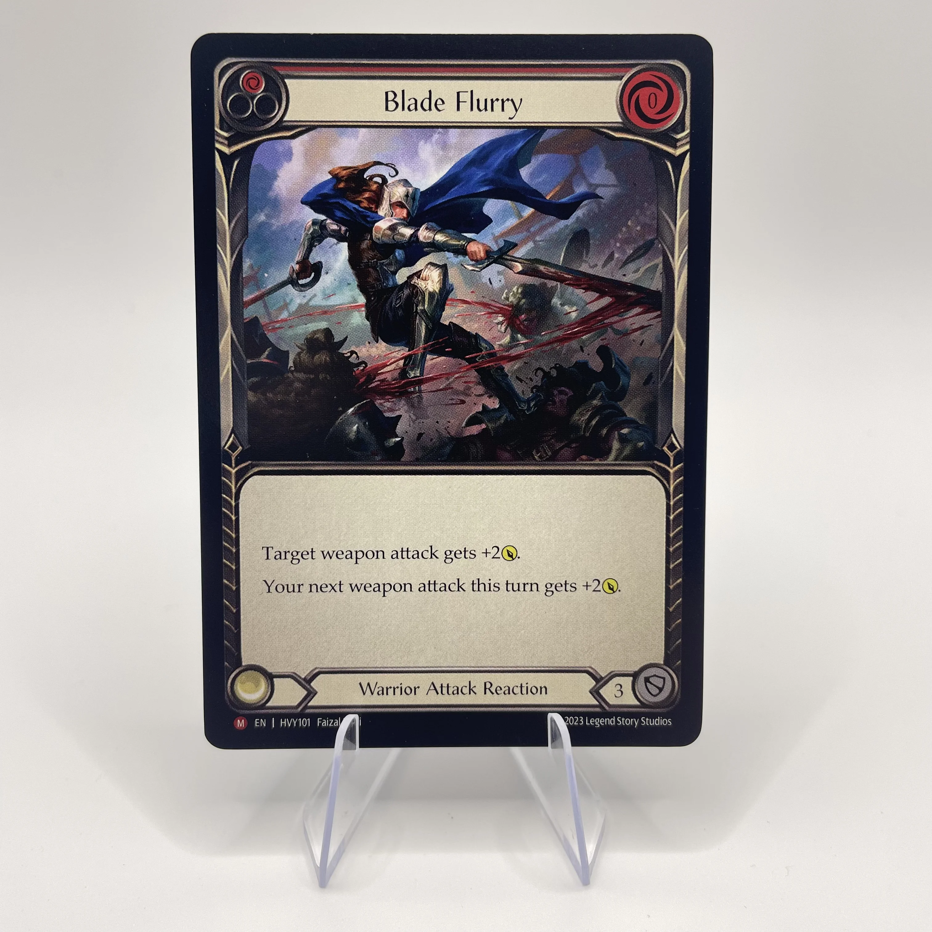 Flesh and Blood Attack Blade Flurry Proxy Cards