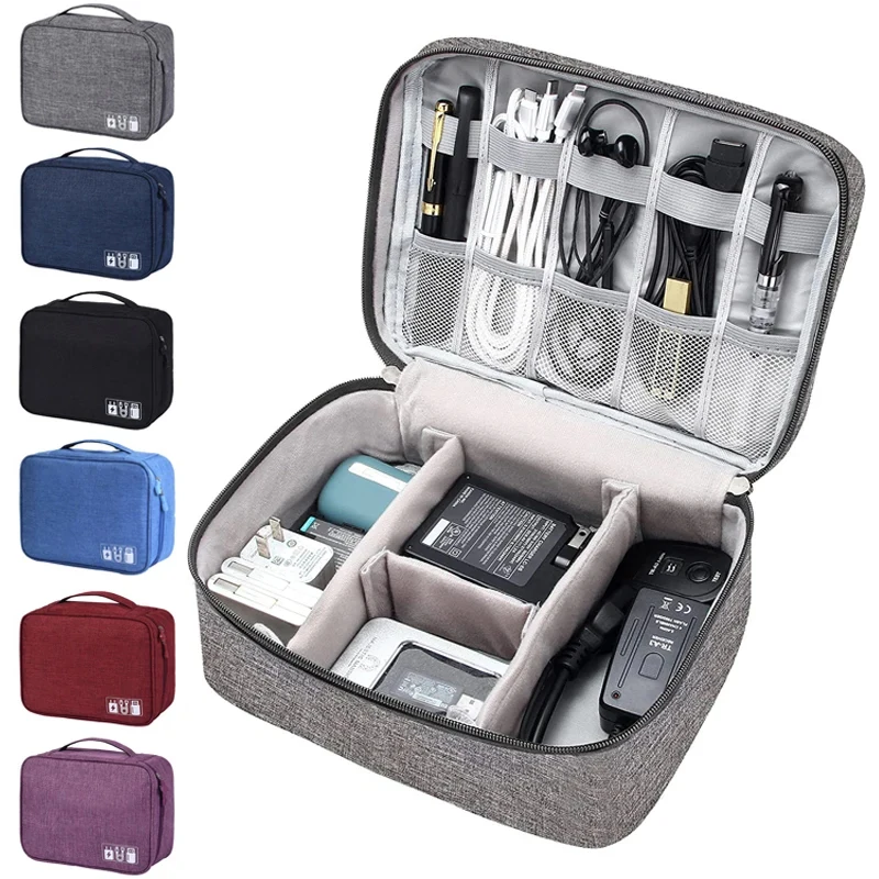 Cable Storage Bag Waterproof Electronic Cable Organizer Travel Data Line USB Charger Plug Storage Bag Cable Portable Organizer