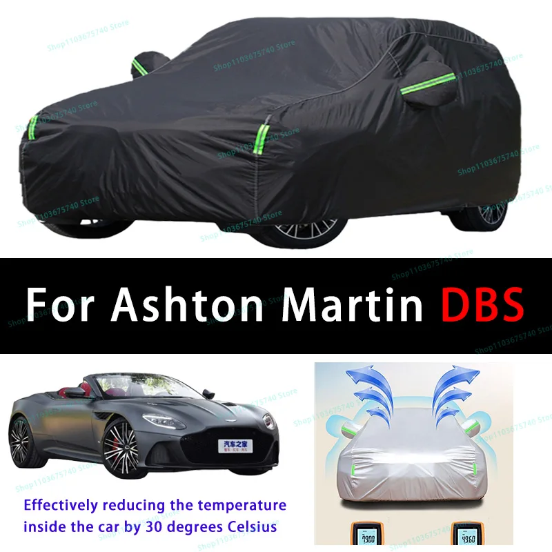 

For Ashton Martin DBS Summer Full Car Covers Outdoor Sun uv Protection Dust Cooling Protective Auto Protective Cover