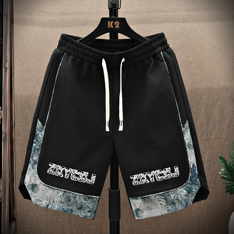 

Мужские свободные прямые брюки-капри в корейском стиле, летние, повседневные, модные, молодежные, с завышенной талией