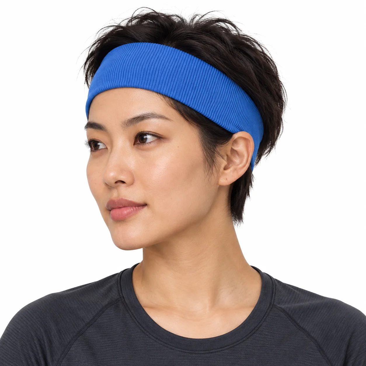Knitted Wide Yoga Headband Unisex Cotton Sports Sweatband, Absorbent Breathable Hair Band for Gym Workout Yoga Accessories
