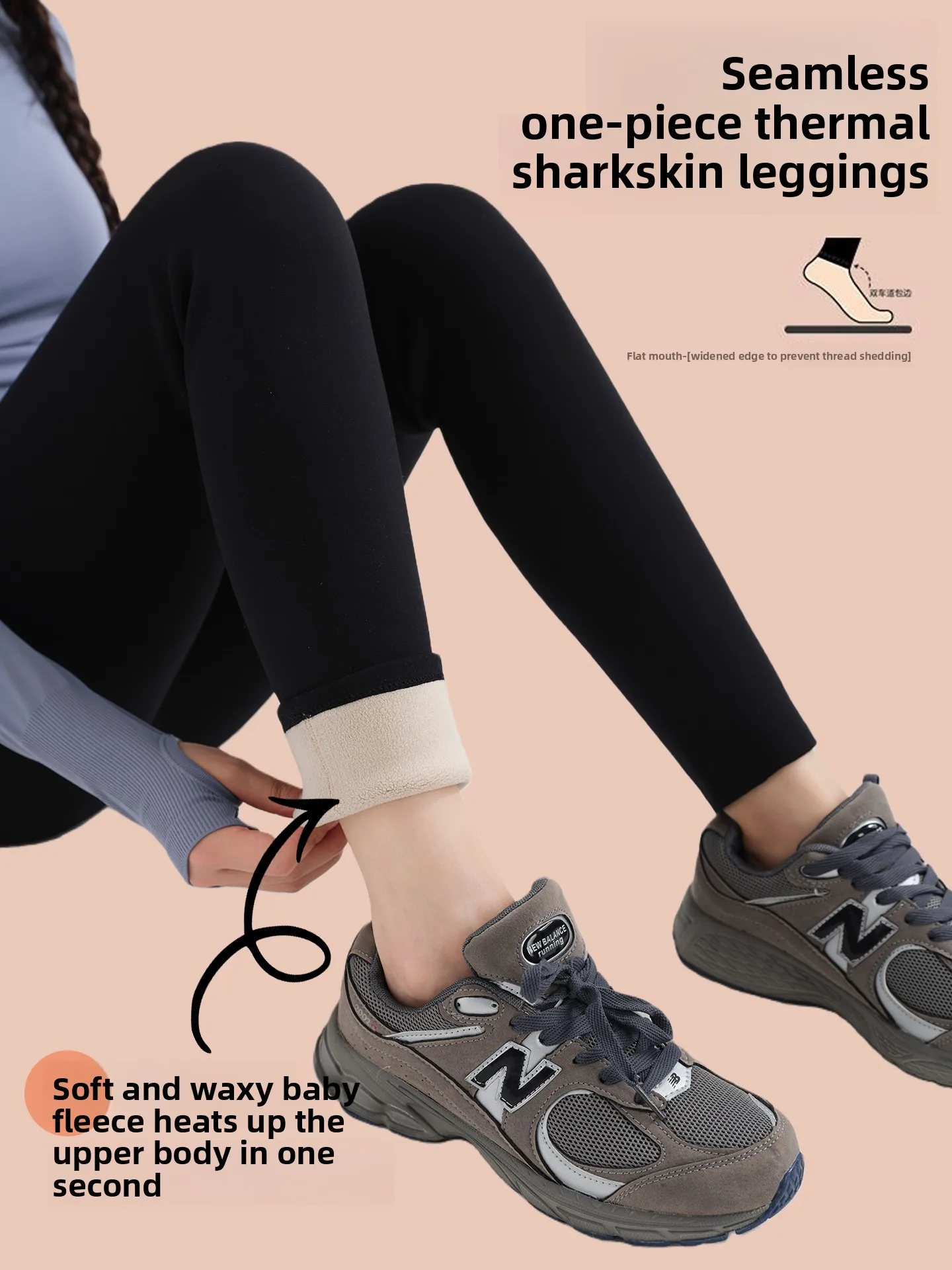 

Утепленные флисовые леггинсы для йоги с высокой талией, теплые, с эффектом утяжки живота, женские, осенне-зимние, черные, для фитнеса