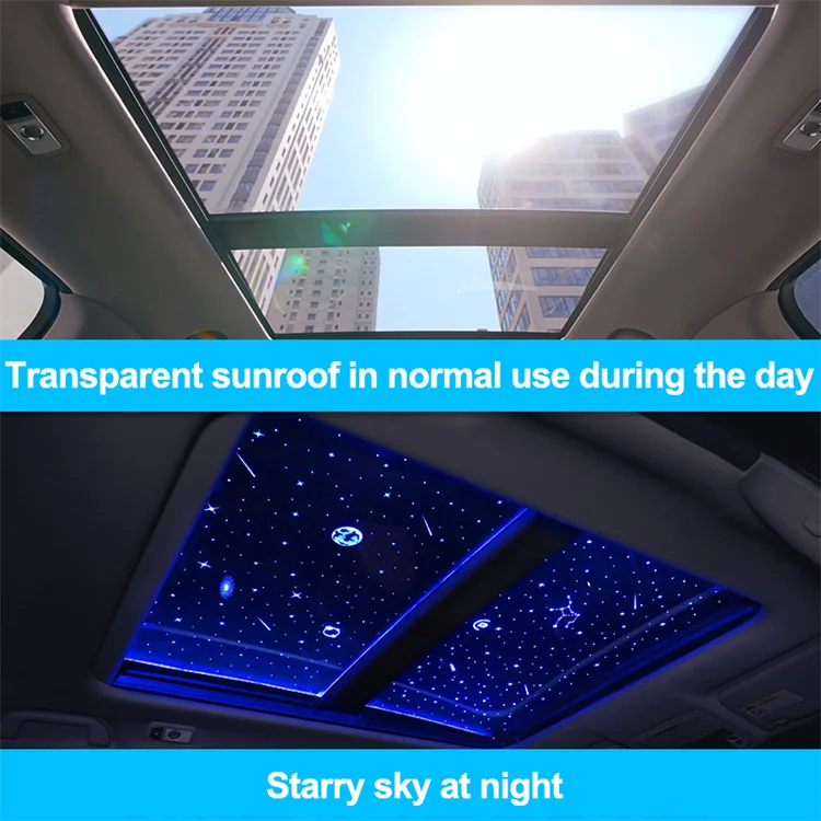 Panoramic Skylight Sky Film Car Sun Roof Mini LED Car Roof Star Projector Atmosphere Galaxy Lamp Decorative Lamp