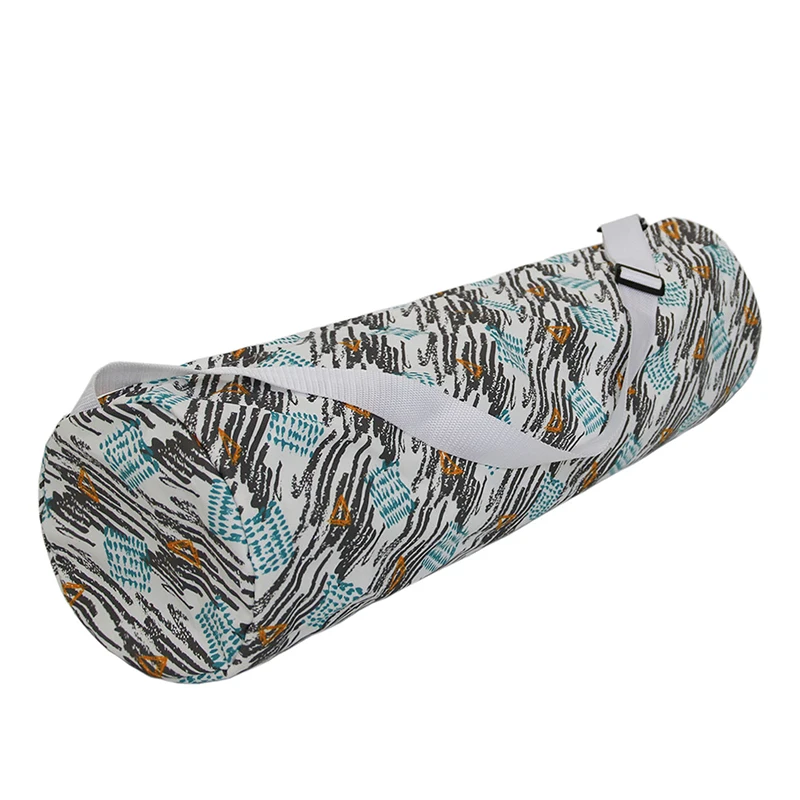 Outdoor Large Capacity Printed Canvas Yoga Bag Single Shoulder Yoga Mat Storage Bag Yoga Bag