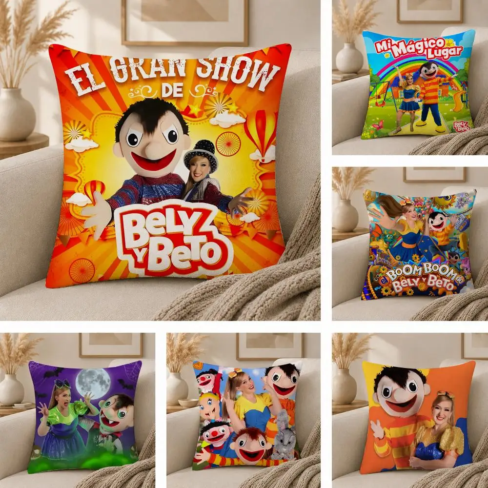 El Show de Bely y Beto Maple Design Cushion Cover  Plush Fabric Soft Double Sided Print Sofa Cushion Cover Throw Pillow Covers