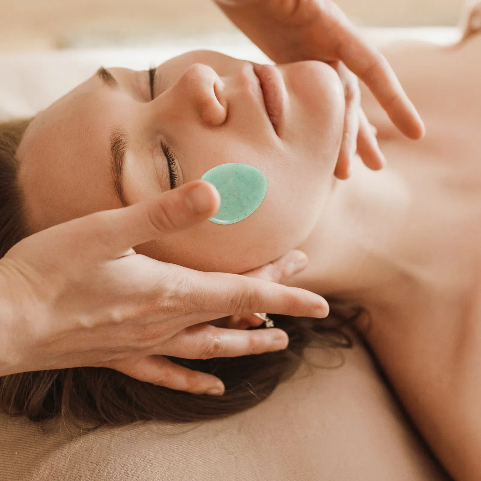 Water Drop Massage Stone Compact Lightweight for Blood Flow Improvement Skin Smoothing Stress Relief Portable Spa