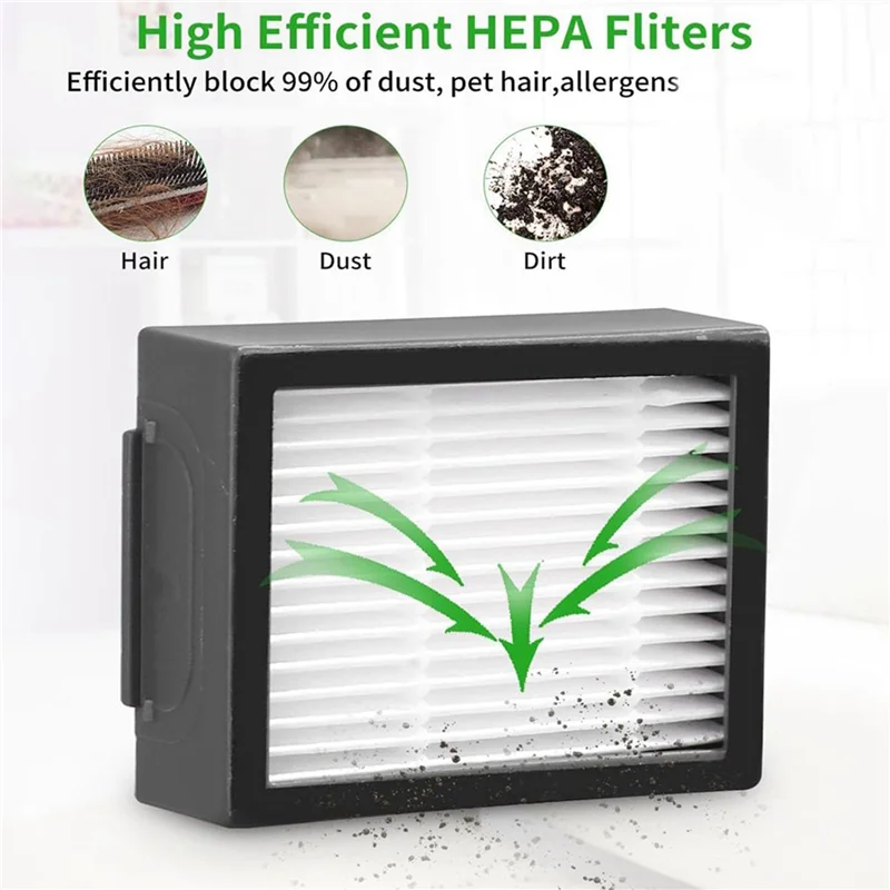 Набор ABZA-2 для Irobot Roomba I3 I3+ I7 I7+ I4 I6 I6+I8 I8+/Plus E5 E6 E7 J7 I E & J Series Основные фильтры с боковой щеткой