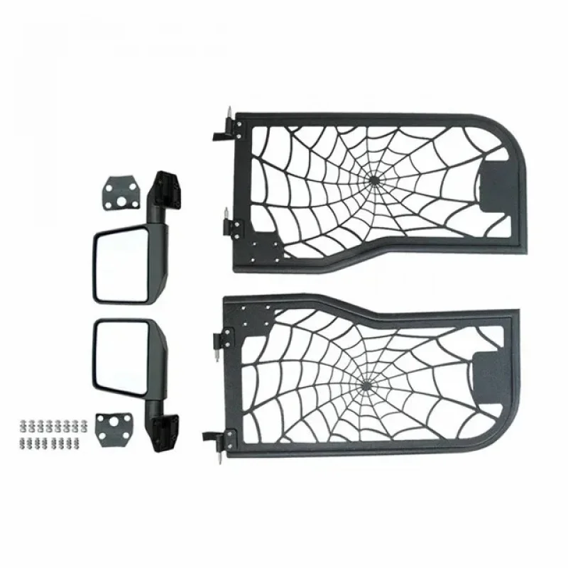 

Factory Hot Selling ForSpider Web Tubular Half Door 2 Door/4 Door With Side Mirror For Wrangler JK &JL 2007+