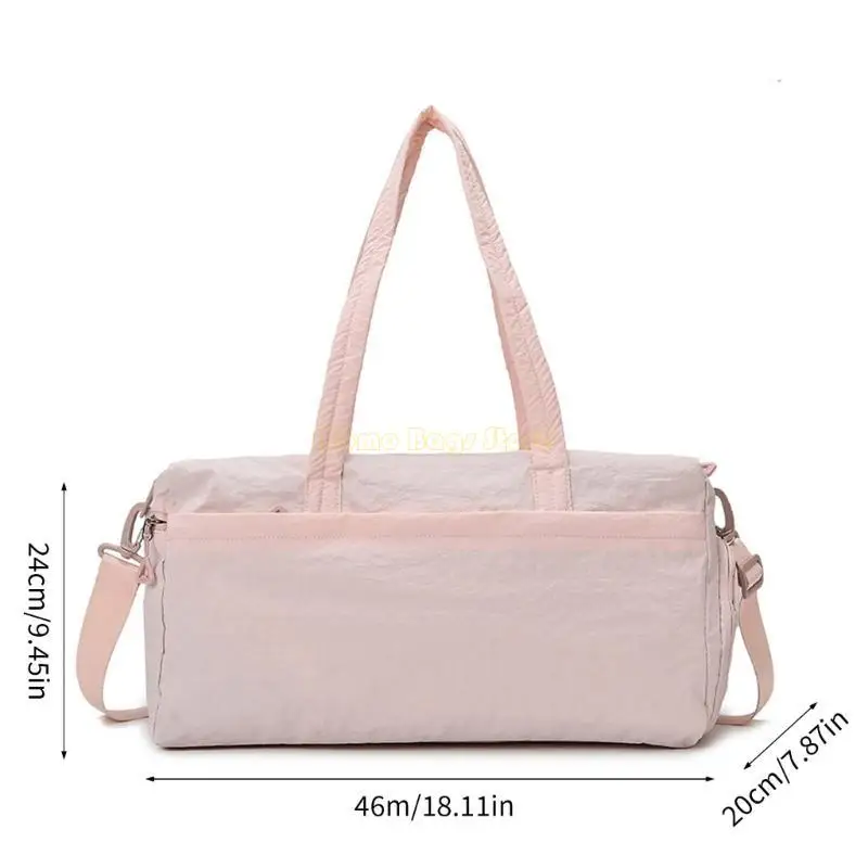 حقيبة سفر حقيبة X90D Gym Bag للنساء حقيبة عطلات نهاية الأسبوع ذات السعة الكبيرة مع مقصورة الأحذية
