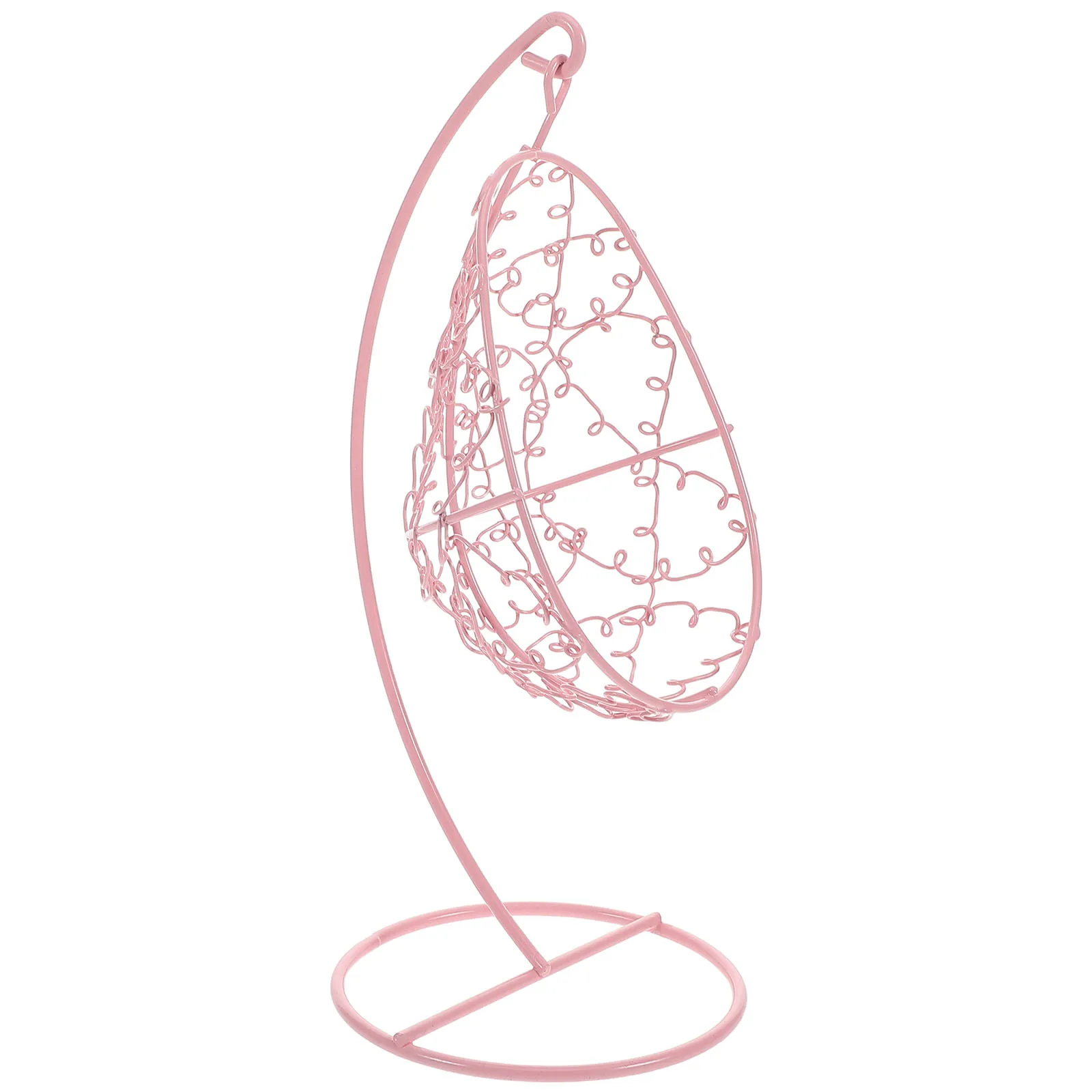 튼튼한 철 미니어처 장식 침실 실내 야외 인형 집 장식 미니 가구에 대한 소형 교수형 해먹 의자