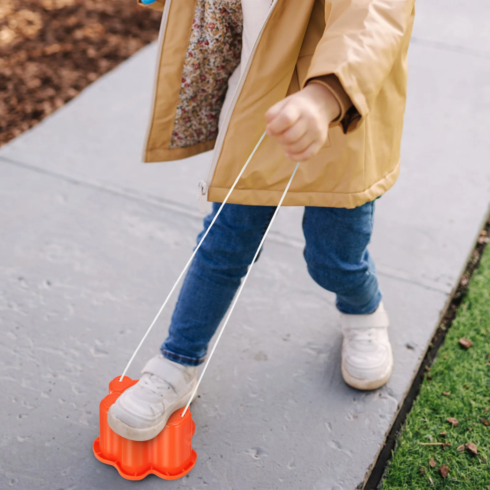 

6pcs Bucket Stilts Plastic Walking Cups Kids Stepper Cat Claw Design Balance Training Equipment Lightweight Comfortable Foot
