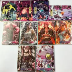 Anime One Piece Luffy Yamato Shanks Jinbe Robin Tony Chopper Zoro Nami Ace Boa Hancock Collectible Card Toy Birthday Gift