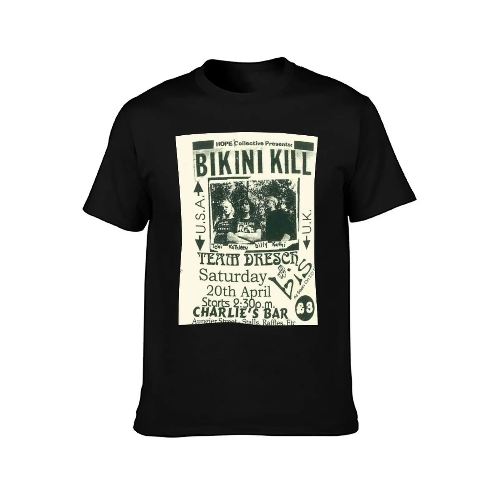 bikini kill T-Shirt Summer Casual Cotton Tee Oversized Streetwear Tops Vintage Graphic Print Loose Fit Short Sleeve