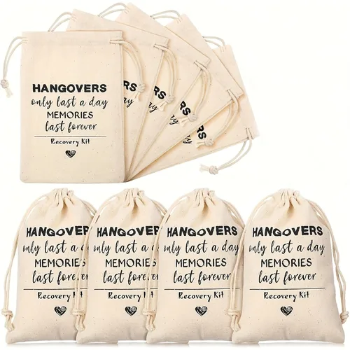 숙취 복구 키트 가방 독신 암탉 파티 신부의 마지막 디스코 가자, 여자 신부 샤워 신부 장식 선물, 5 개
