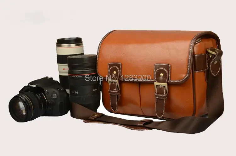 

PU Leather Waterproof Camera bag for Nikon Canon Sony Samsung Pentax 115-3