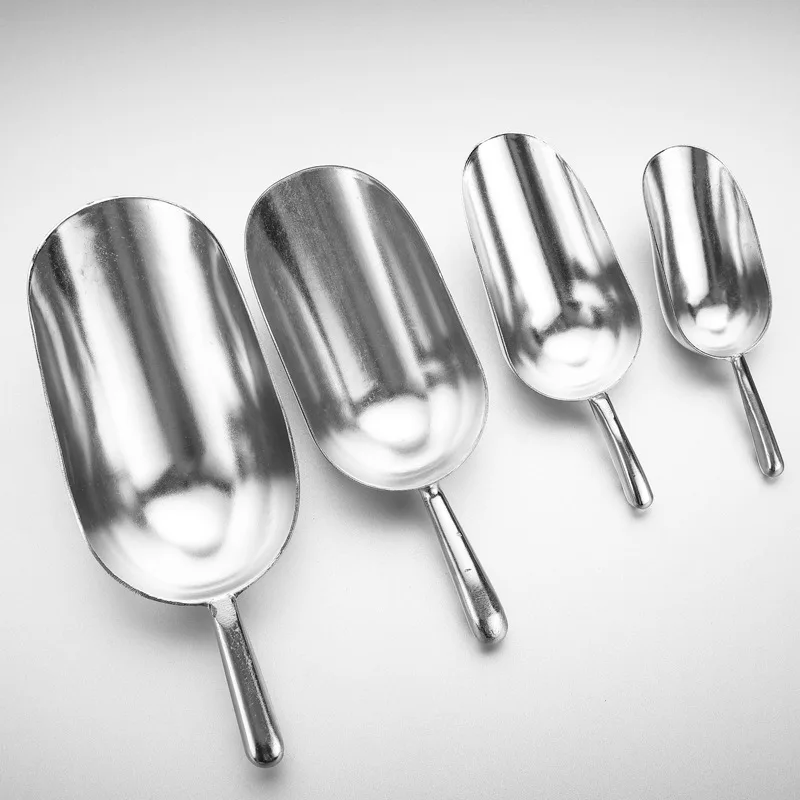 

Aluminum Ice Scoop Dry Goods Shovel Bar Ice Scoop 6/12/24/38oz